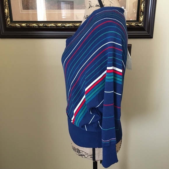 Tulle Dolman Sleeve Striped Sweater - Only XS left - Picture 4 of 8